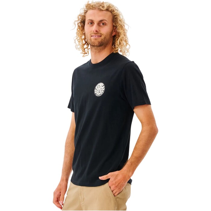 Rip Curl Hombres 2024 Camiseta Wetsuit Icon Tee 0C8MTE - Black